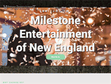 Tablet Screenshot of milestonedj.com